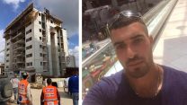 דאמן ג׳ול ג׳מאל טאטור ז"ל מהכפר ריינה לצד זירת התאונה בחריש (צילום: הפורום למניעת תאונות עבודה, איחוד הצלה)