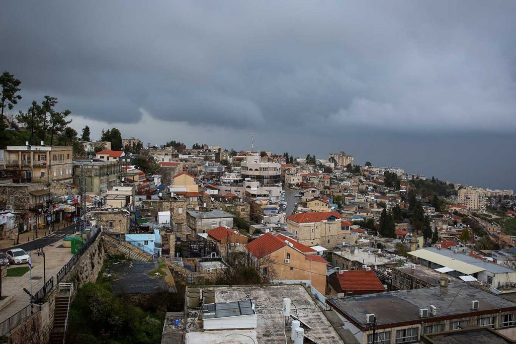 צפת ביום חורפי (צילום ארכיון: דוד כהן/פלאש90)