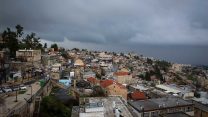 צפת ביום חורפי (צילום ארכיון: דוד כהן/פלאש90)