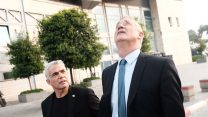 בני גנץ יאיר לפיד. יגרפו את הקול הרוסי שהתייאש מליברמן והליכוד? (צילום: תומר ניוברג/פלאש90)