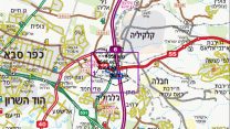 מיקומה של תחנת 'מפגש השלום' של חברת ריינדיר, בין ריכוזי האוכלוסיה של כפר סבא, ג'לג'וליה וקלקיליה