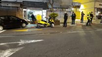 זירת הירי בחיפה (צילום: ג׳סאן סוסאן דוברות מד"א)