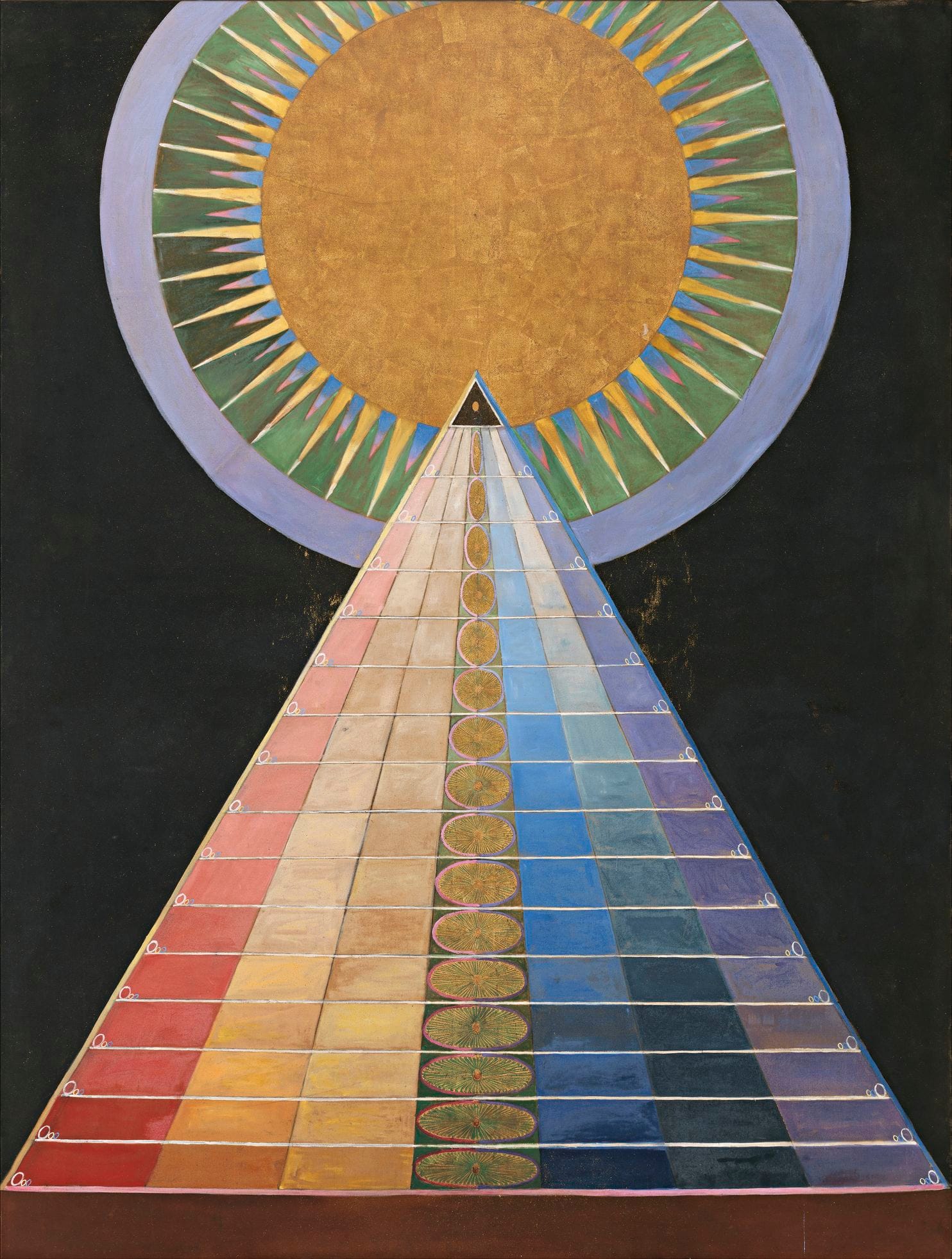 סדרת &quot;המזבח&quot;, מתוך &quot;ציורים למקדש&quot;, הילמה אף קלינט, 1915