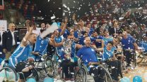בית הלוחם ת"א מחזיקת גביע המדינה בכדורסל כיסאות גלגלים לעונת 2018-19 (צילום: יאיר צוקר)