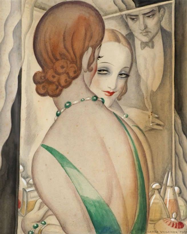 מול המראה, גרדה וגנר, 1931