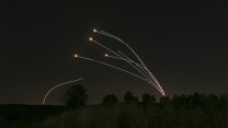 יירוטים של כיפת ברזל (צילום ארכיון: AP Photo/Ariel Schalit)