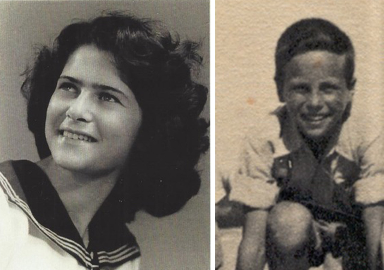יואב אורני ונירה בידר (כיום נירה אורני) &quot;בערך&quot; 1949 (תמונה באדיבות המשפחה)