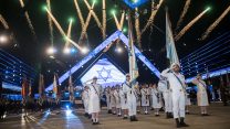 יחידת הדגלנים במהלך חזרה הגנרלית לטקס יום העצמאות תשע"ט. ארכיון (צילום: הדס פרוש/פלאש90)