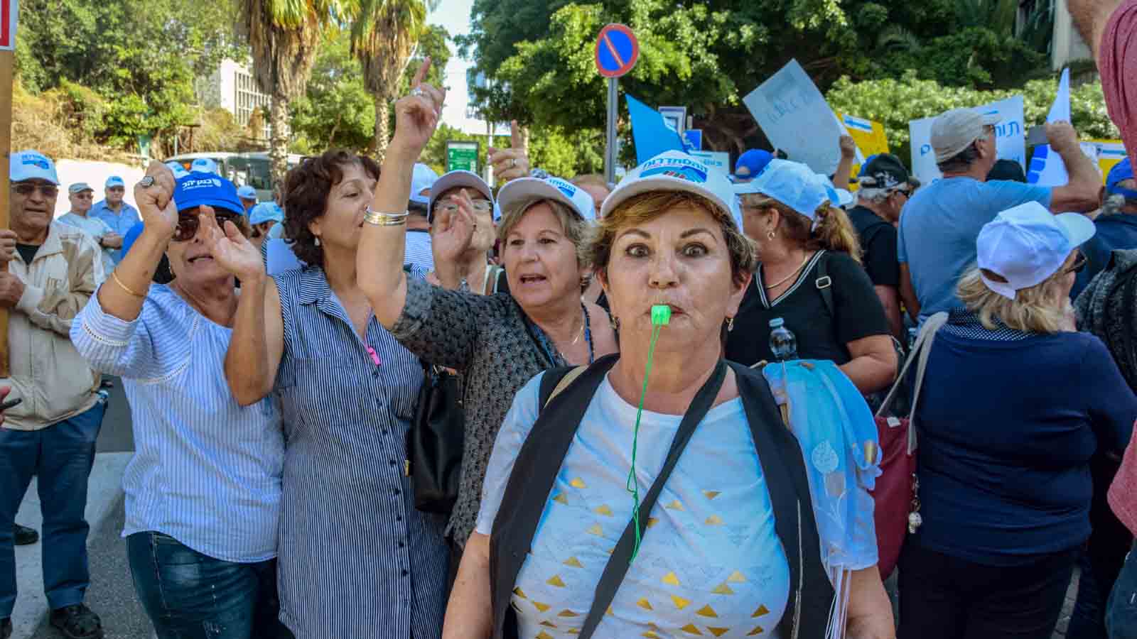 Pensioners protest, 2018 (Photograph: Omer Cohen)