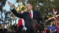 מנהיג ה'לייבור' באוסטרליה ביל שורטן (Lukas Coch/AAP Image via AP)