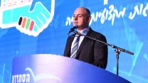 יו"ר הסתדרות המעו"ף גיל בר-טל בוועידת הסתדרות המעו"ף, 27 במאי 2019 (צילום באדיבות אגף הדוברות בהסתדרות)