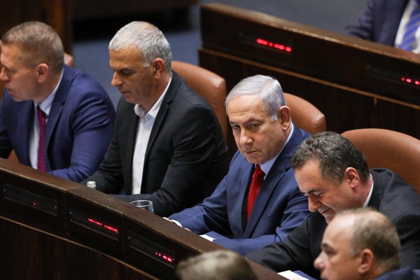 ההצבעה על פיזור הכנסת ה21 (צילום: יונתן זינדל / פלאש 90).