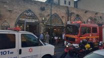 דוכן פלאפל חג' בקרי ברחוב רזיאל ביפו (צילום: איחוד הצלה)
