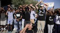 הפגנת מחאה על מותו של יוסף סלמסה ז"ל. באנצ'י סלמסה: "אני לא מבינה את הצביעות בחברה הישראלית הלבנה" (צילום: תומר ניוברג/פלאש90)