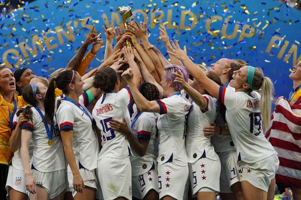 שחקניות נבחרת ארצות הברית, הזוכות בגמר מונדיאל הנשים 2019  (Photo by Daniela Porcelli/Getty Images)