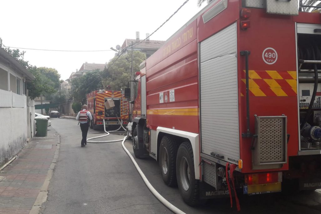 כבאית מכבי אש (צילום אילוסטרציה: דוברות כבאות והצלה מחוז דן)