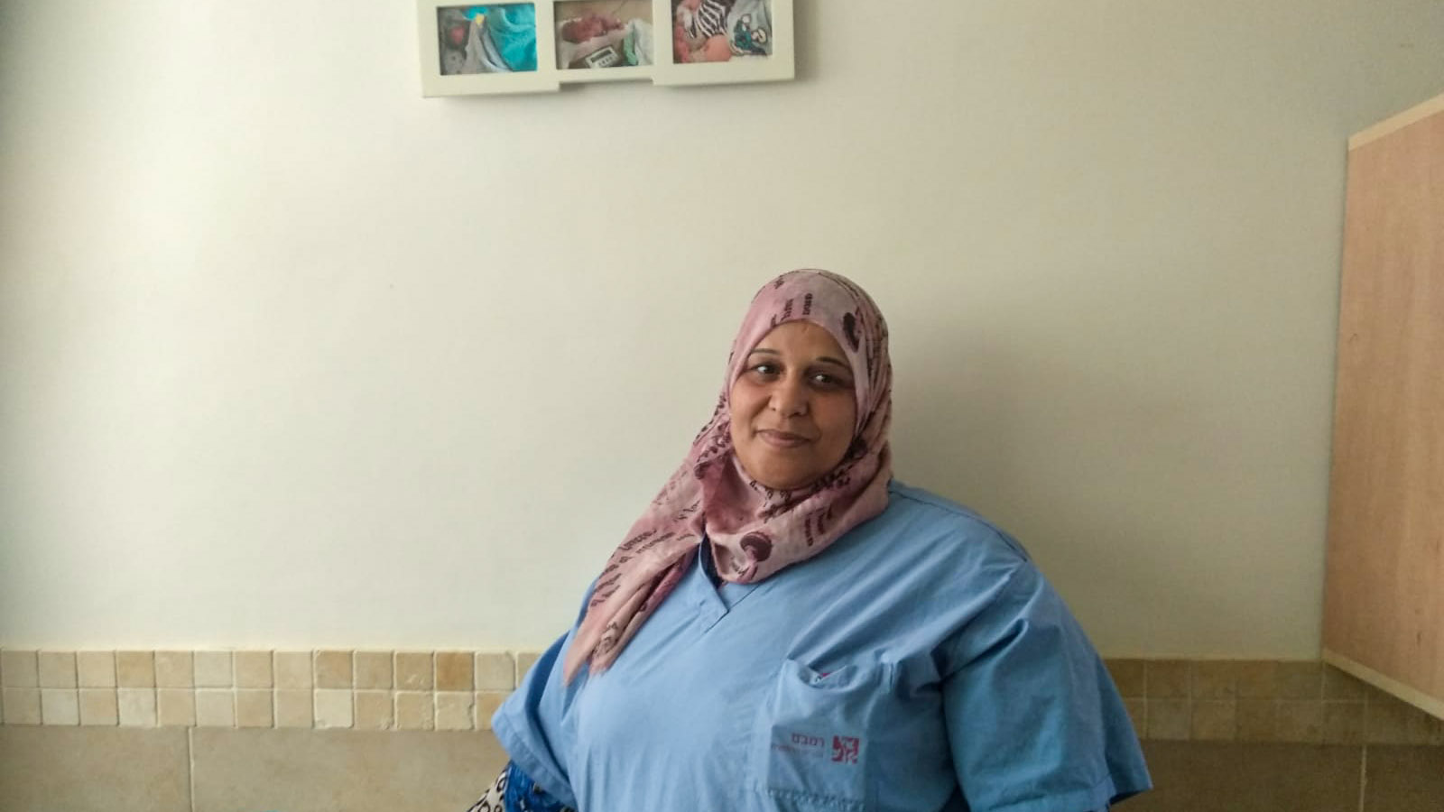 מארום חאמד, עובדת ניקיון בבית חולים רמב&quot;ם (צילום: יעל אלנתן)