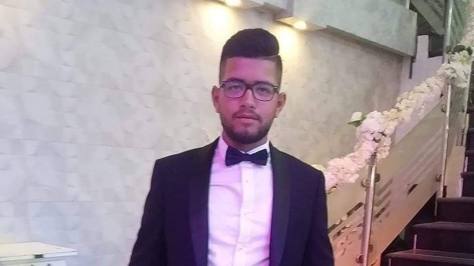 מחמוד חאמד, בן 17, מצור באהר בירושלים שנהרג בתאונת עבודה, הבוקר. 21 ביולי 2019 (ללא קרדיט)
