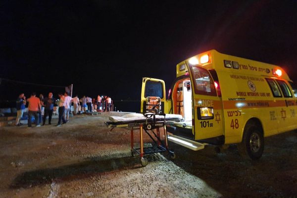 זירת תאונת עבודה  (צילום אילוסטרציה: דניאל דרובישנסקי דוברות מד"א)
