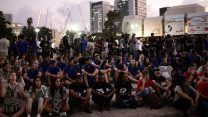 עצרת 5 שנים לנפילתו של אברה מנגיסטו בשבי חמאס (צילום: תומר ניוברג/פלאש90)