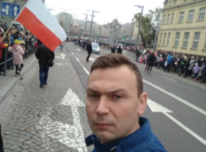 מארק שימצ'ק פעיל איגוד מקצועי בפולין (מתוך אתר Labourstart)