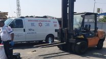 זירת תאונת עבודה במפעל (צילום אילוסטרציה: תיעוד מבצעי מד"א)