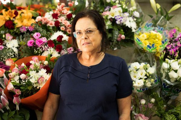 חיה׳לה פרחים, שוק תלפיות חיפה. (צילום: גילעד שרים)