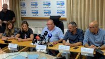 כינוס חירום של ועדי ענף הסלולר בבית ההסתדרות בעקבות הכוונה לפטר מאות עובדים, 24 בספטמבר 2019 (צילום: דבר)