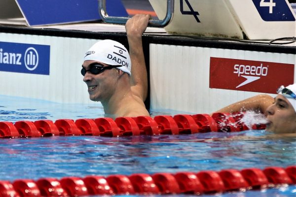 עמי דדאון באליפות העולם בשחייה פראלימפית, לונדון 2019 (צילום: קרן איזקסון)