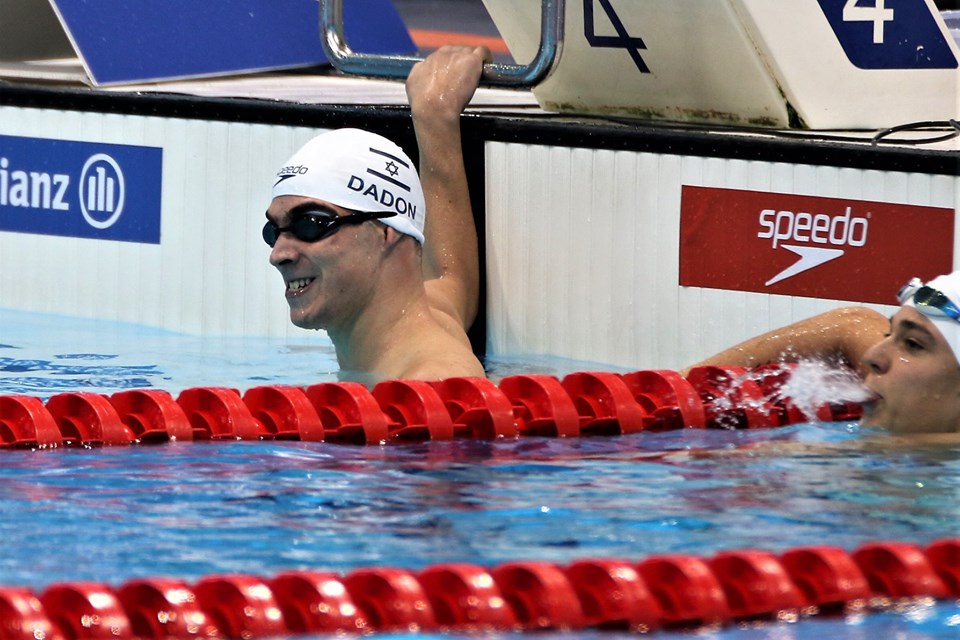 עמי דדאון באליפות העולם בשחייה פראלימפית, לונדון 2019 (צילום: קרן איזקסון)