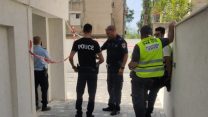 המשטרה בודקת נסיבות תאונת עבודה בקריית ביאליק 6 באוקטובר 2019. (קרדיט: דוברות המשטרה)