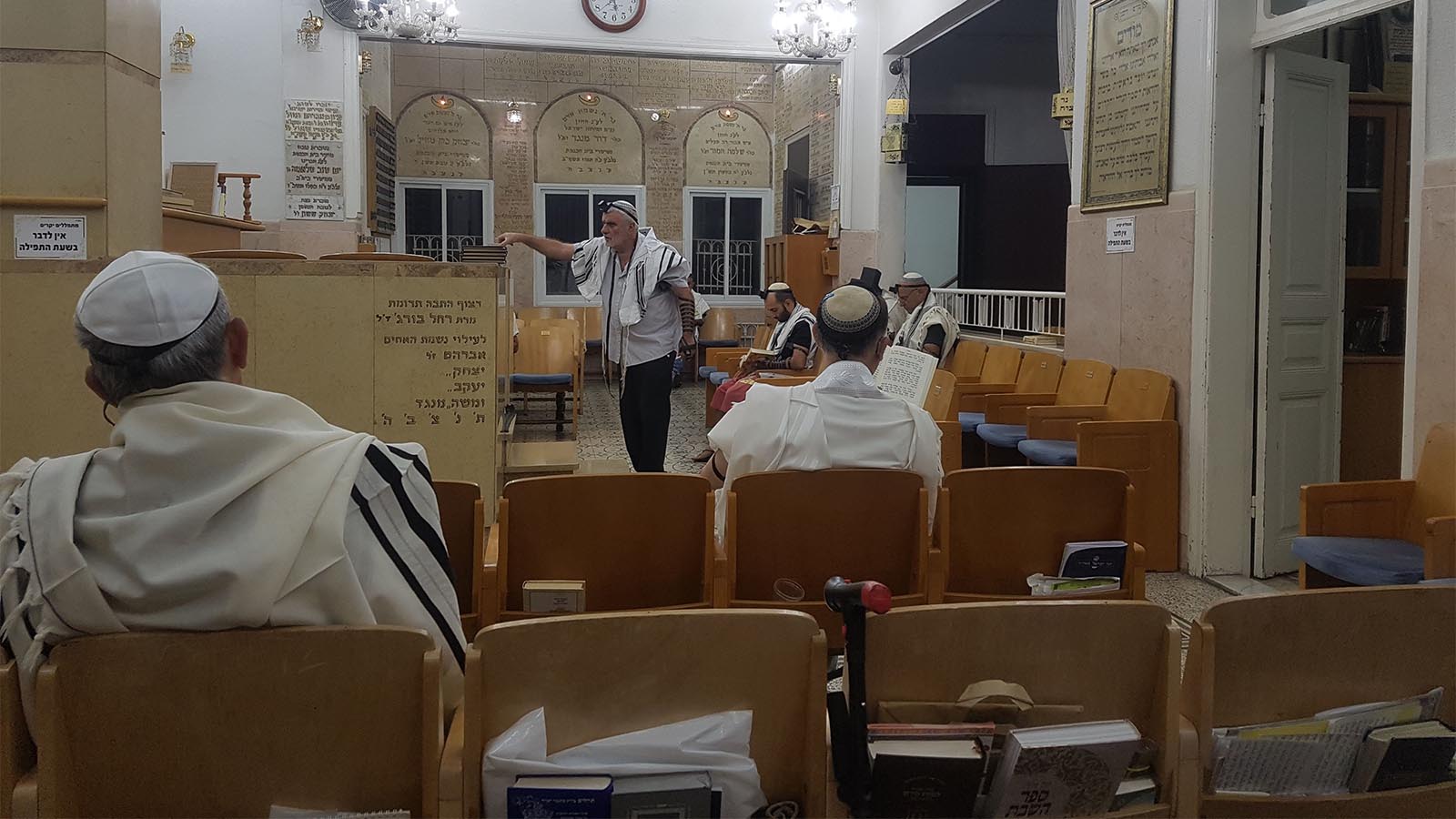 בית הכנסת 'ארם צובא' בשכונת הדר בחיפה. (קרדיט: עמית א. גולדשטיין)