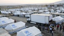 DOHUK, IRAQ - OCTOBER 17: Preparations are underway to ready the Badarash IDP camp for Syrian refugees who are fleeing the Turkish incursion in Rojava, so far more than 800 have arrived at the facility on October 17, 2019 in Dohuk, Iraq. More than 1000 refugees have arrived in Northern Iraq since the beginning of the conflict, with many saying they paid to be smuggled through the Syrian boarder. (Photo by Byron Smith/Getty Images)