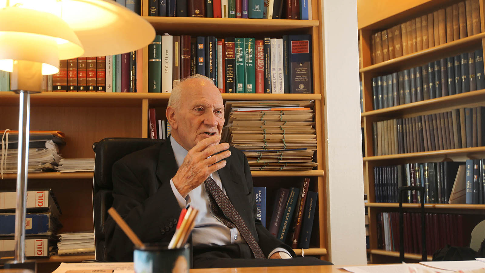 Supreme Court President (Emeritus) Meir Shamgar. May 19, 2011. Photo by Nati Shohat/Flash90.