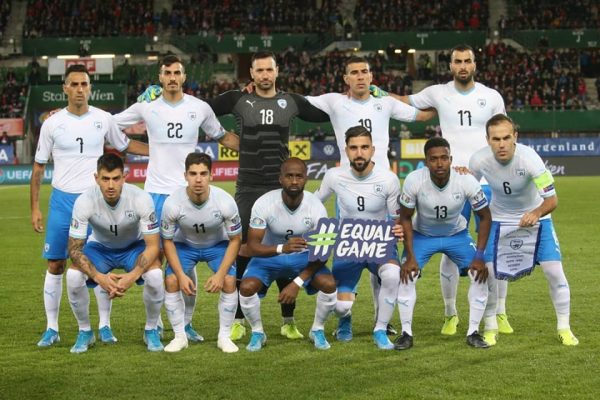 נבחרת ישראל בכדורגל מול אוסטריה, מוקדמות יורו 2020. (באדיבות: ההתאחדות לכדורגל בישראל)