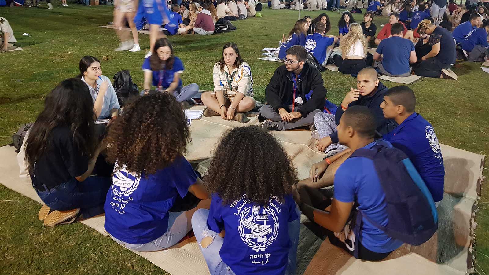 תנועות הנוער באסיפה הישראלית בחיפה. 7 בנובמבר 2019. (צילום: יאיר ויטמן)