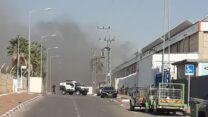 ירי טילים מרצועת עזה לשטח ישראל, 12 בנובמבר 2019. Credit: Hassan Jadi / Flash90