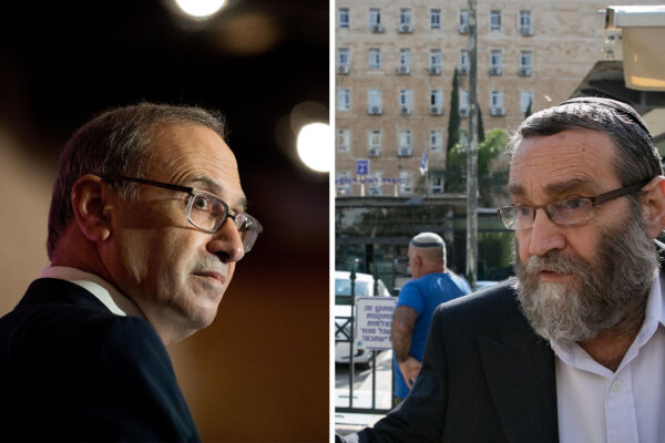 משה גפני ורוני חזקיהו. (אוליבר פיטוסי/יונתן זינדל/פלאש 90)