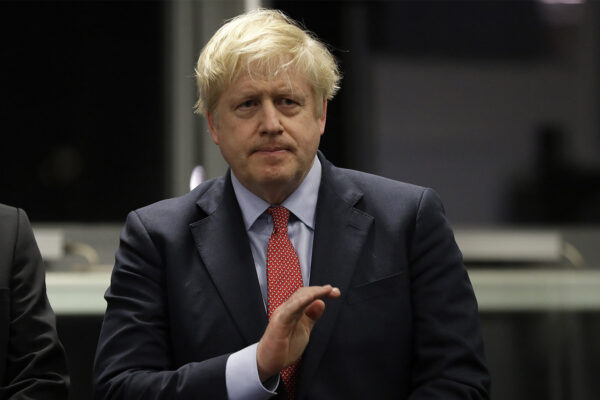 ראש ממשלת בריטניה, בוריס ג'ונסון (צילום: AP Photo/Kirsty Wigglesworth)