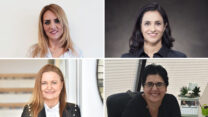 למעלה: משמאל - יונית דלאל, יו"ר ועד העובדים אור יהודה. מימין - ליאת שוחט, ראש עיריית אור יהודה. למטה: מימין - חנה פיזואטי יוסף יו"ר ועד הפעולה. משמאל - לאה כץ מנהלת מתנ"ס אור יהודה (צילום באדיבות המצולמות | Orenko999/ויקימדיה | נופר חן)