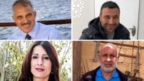 עם כיוון השעון: אסד סלאמה (למעלה מימין), עטיה אלעסם, חיתאם ואכד, מוסא חסדיה (תמונות באדיבות המצולמים)