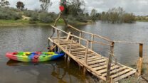 המזח שבנה מאיר ריאחי. "עשייה היא אומנות שמרפאת את הכל" (צילום באדיבות מאיר ריאחי)