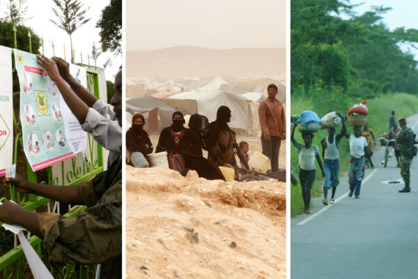 סכסוך מזויין ומשבר כלכלי בחוף השנהב 2002. פליטים בירדן 2016. מתיחות פוליטית בקניה 2007. (Photo by Pascal Le Segretain/Getty Images) (Photo by Jordan Pix/ Getty Images) (AP Photo/Sayyid Azim)