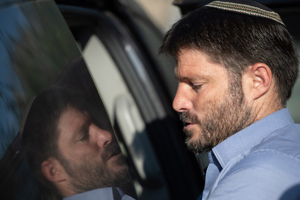 Bezalel Smotrich, Israel's Minister of Transport, has a faulty suggestion. September 17, 2019. (Photograph: Sraya Diamant/Flash90)
