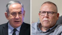 ארנון בר-דוד ובנימין נתניהו (צילומים: יונתן בלום / אוליביה פיטוסי - פלאש 90)