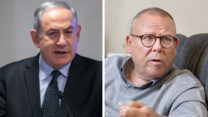 ארנון בר-דוד ובנימין נתניהו (צילומים: יונתן בלום / אוליביה פיטוסי - פלאש 90)