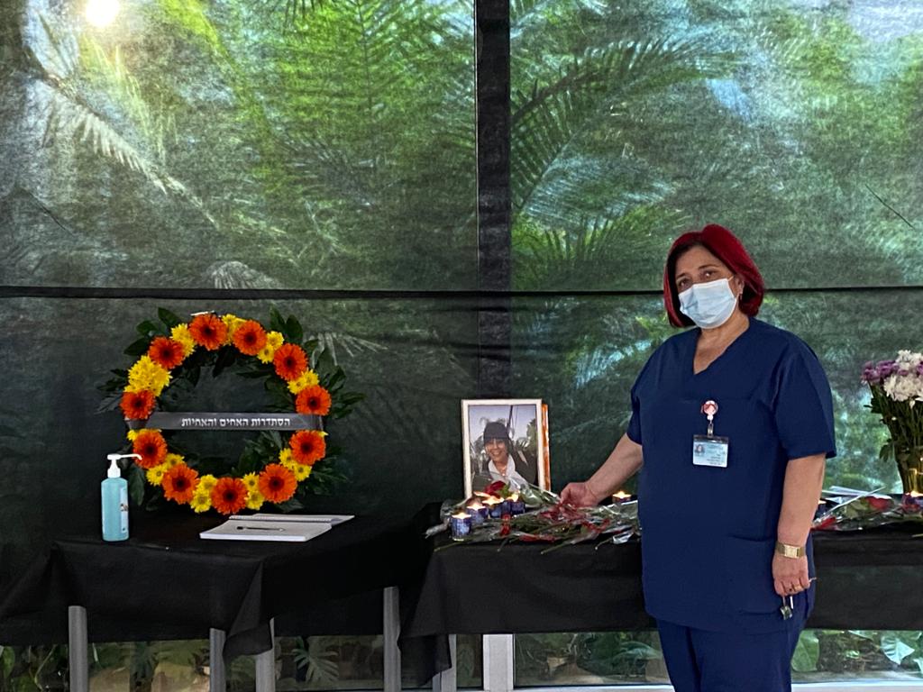 Medical staff commemorating Suzy Levi (Photograph: Israel's National Union of Nurses)