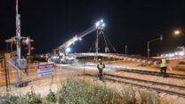 עבודות תחזוק ותשתית בפסי הרכבת. רק 600 מיליון שקלים הושקעו בהאצת מיזמי תשתית (צילום: דוברות הרכבת)