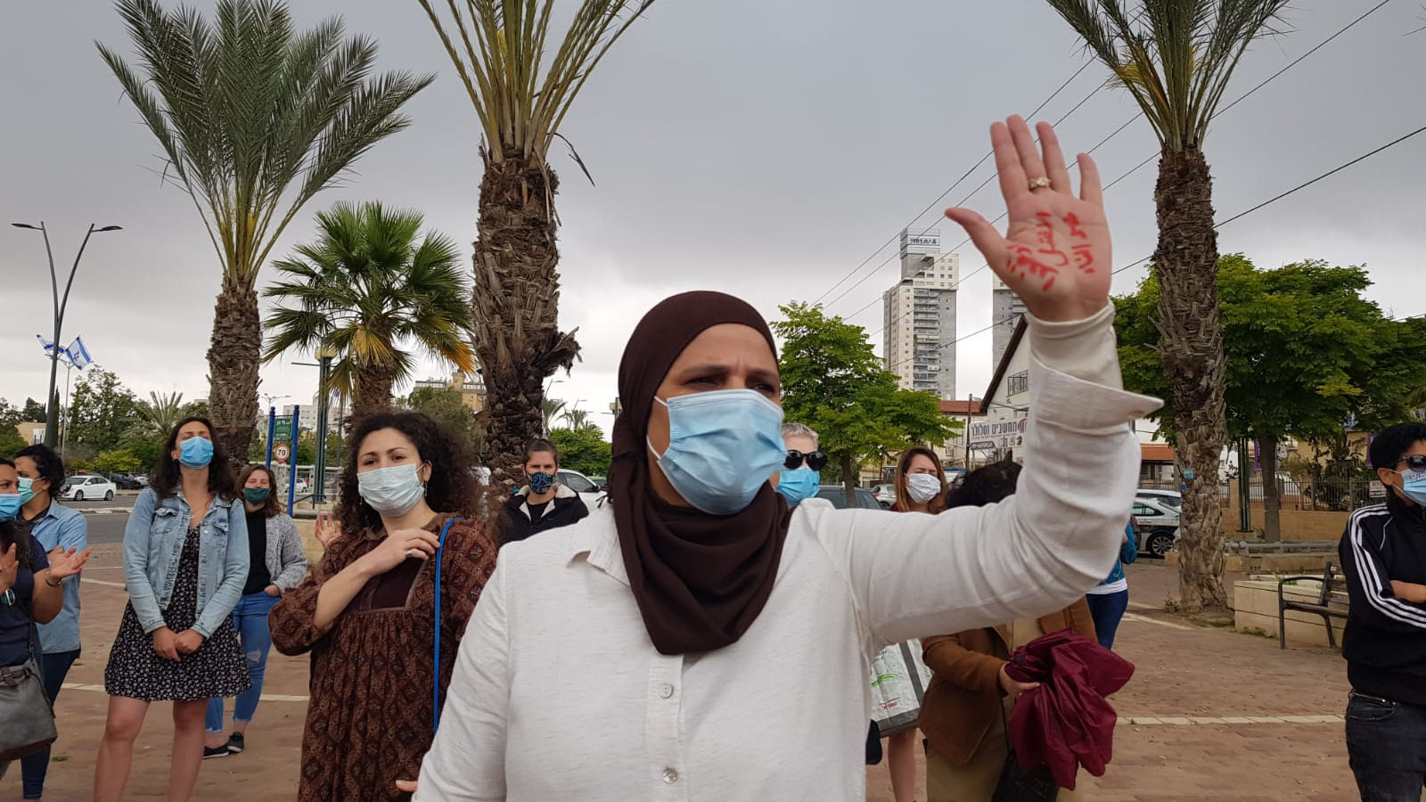 הפגנה נגד תופעת רצח הנשים, באר שבע. 6 למאי 2020 (צילום: דבר)