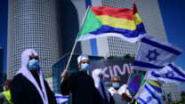 אנשי העדה הדרוזית מפגינים במול קרית הממשלה, 10 במאי 2020 (תומר נויברג/פלאש90)